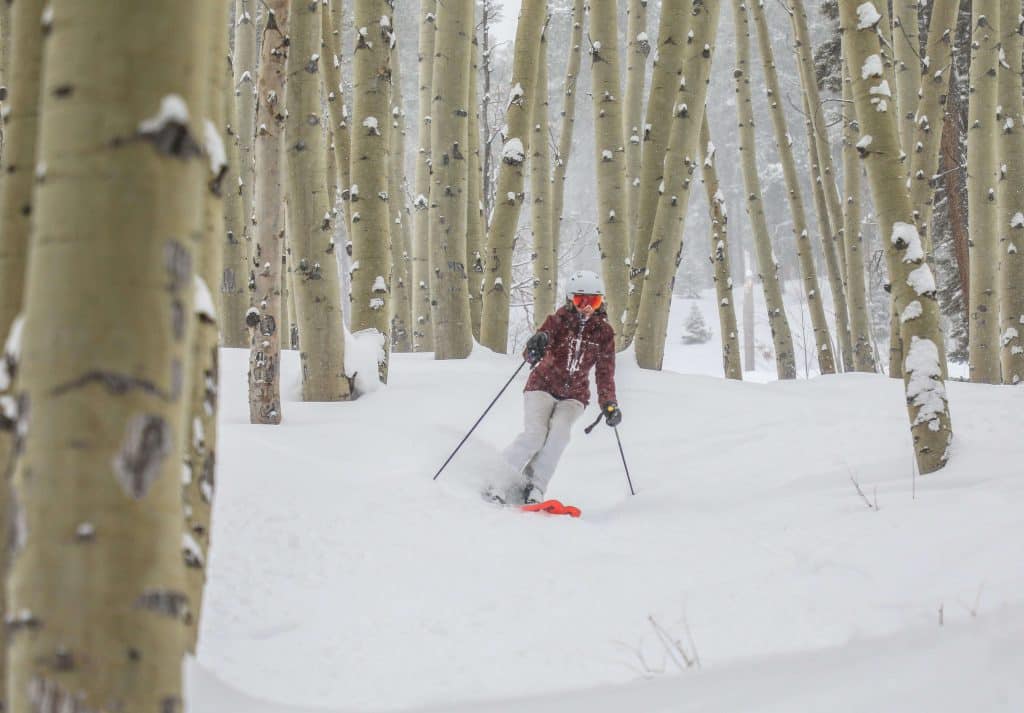 When does Vail get the most snowfall?